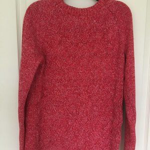 Red marl crewneck sweater large tall